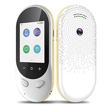 【中古】【未使用】翻訳者 100+言語WIFIオフライン翻訳フォト翻訳双方向リアルタイム翻訳 オフライン翻訳装置 (色 : White, Size : 123x57x12.5mm)