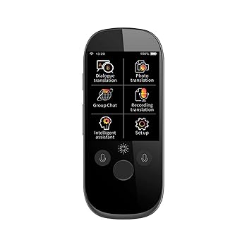 【中古】電子翻訳機77言語WifiAI Translator 2.4G BT4.0翻訳RAM512GB ROM4GBサポートオフライン翻訳機言語翻訳写真翻訳語学学習｜AJIMURA-SHOP