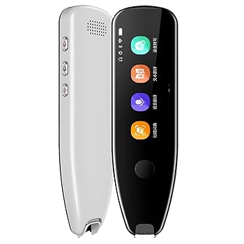 【中古】【未使用】スキャン翻訳ペン、ポータブル試験リーダー音声言語翻訳機、タッチスクリーン付き WiFi/オフライン機能サポート辞書/テキストスキャン読書/テキ