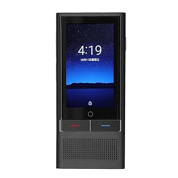【中古】4Gポータブル翻訳言語辞書、142オンライン19オフライン言語HDタッチスクリーン写真翻訳デバイス、旅行学習用