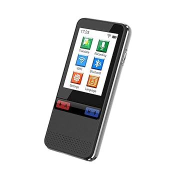 【中古】スマート音声言語翻訳デバイス、リアルタイム双方向オフラインスピーチ/テキスト WiFi 2.4 インチ IPS タッチスクリーンサポート 学習用 75 言語|AJIMURA-SHOP