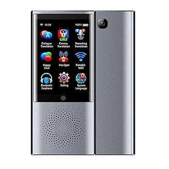 【中古】【未使用】言語翻訳デバイス、翻訳デバイス、インテリジェントインスタントオフラインサポート 45 言語リアルタイム電子音声翻訳、学習ショッピング旅行ビ