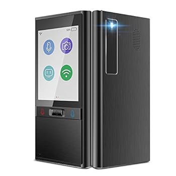 【中古】【未使用】音声翻訳デバイスサポート 107 言語双方向即時翻訳、写真翻訳用 5 メガピクセルカメラ、グローバル WiFi/ホットスポット、ピンク Warm as ever