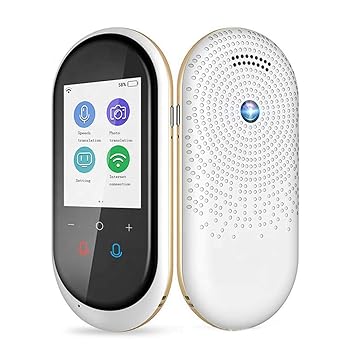 【中古】[アップグレード] カメラ翻訳付き言語翻訳デバイス Bluetooth イヤホン接続 2.4 インチ画面 106 言語 2 つの音声翻訳、ホワイト Warm as ever｜AJIMURA-SHOP