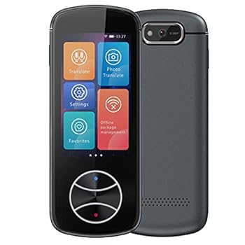 【中古】TCCOC スマートインスタント言語翻訳機 ポータブル写真スキャン翻訳機 音声翻訳 電子辞書 オンライン 107 言語/オフライン 12 言語/録音翻訳(B)