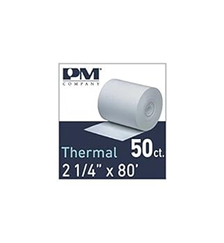 【中古】【未当て嵌める】pm Co Thermal Receipt Rolls 2 1 / 4 \" 50 コンピュータ断層撮影法、白いこと"