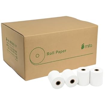 【中古】【未使用】感熱 ロール紙 58×48×12 （ 50巻 パック ）