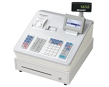 【中古】読みやすい 陰電子金銭登録器 16分け取り印字機 白いこと系 XE-A307-W