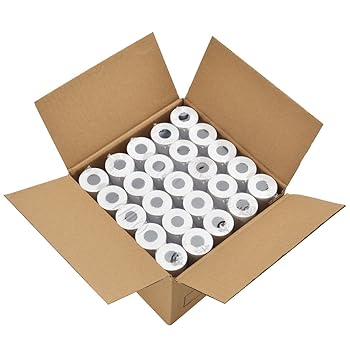 【中古】MFLABEL 2 1/4 in x 50 in 感熱紙現ナマ金銭登録器 POS 受け取り証書質問用紙 150 Rolls