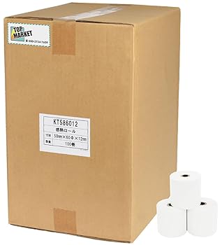 【中古】【未当て嵌める】TOP証券業界 感熱 金銭登録器一巻き紙 58粍 紙幅 × 60粍φ× 12粍 100巻入