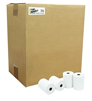 【中古】TOP証券業界 感熱 金銭登録器渦巻形紙 80粍 紙幅 × 60粍φ× 12粍 60巻入