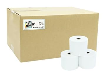 【中古】【未当て嵌める】TOP証券業界 感熱 金銭登録器渦巻形紙 58粍 紙幅 × 70粍φ× 12粍 20巻入