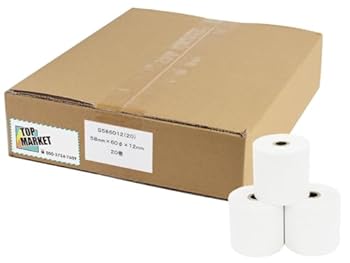 【中古】【未使用】TOPマーケット 感熱 レジ ロール紙 58mm 紙幅 × 60mmφ× 12mm 20 巻 入