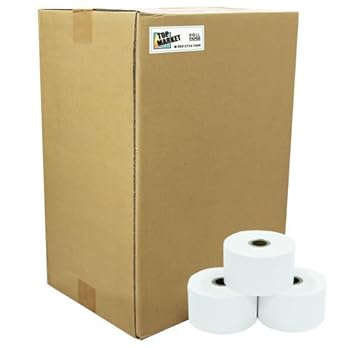【中古】TOP証券業界 感熱 金銭登録器一巻き紙 45粍 紙幅 × 80粍φ× 17.5粍 100巻入