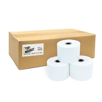 【中古】【未使用】TOPマーケット 感熱 レジロール紙 中保存 58mm 紙幅 × 80mmφ × 17.5mm 20巻入