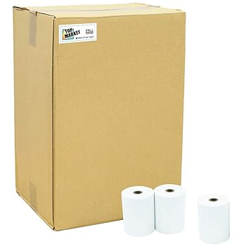 【中古】TOP証券業界 感熱 金銭登録器一巻き紙 78粍 紙幅 × 60粍φ× 12粍 100巻入