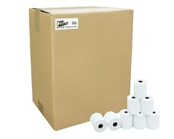 【中古】TOP証券業界 感熱 金銭登録器一巻き紙 60粍 紙幅 × 48粍φ× 12粍 100巻入