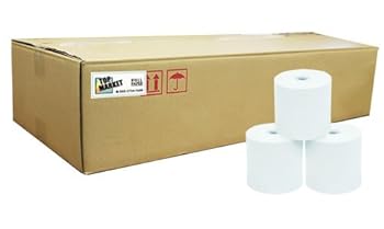【中古】【未使用】TOPマーケット 感熱 レジロール紙 58mm 紙幅 × 60mmφ× 8mm コアレス 100巻入