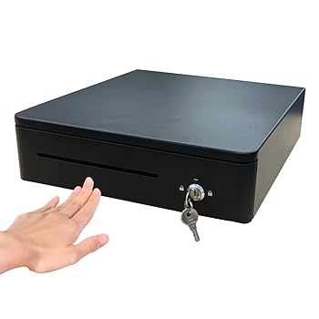 【中古】ナスコー レジ 手動式 キャッシュドロアー コンパクト TC-330RXT 3札6硬貨【幅330 x 奥行355 x 高さ104 mm】ブラック NASCO TC-330RXT-B エアレ