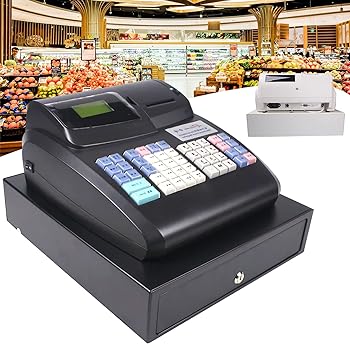【中古】【未使用】フラットキーパッド付き電子キャッシュレジスター、ショッピングモール向けのキャッシュドロワーとサーマルプリンターを備えた48キーの業務用キ 56,865円
