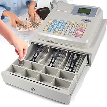 【中古】【未当て嵌める】48手がかり陰電子金銭登録器、POS取り合わせ金銭登録器、現ナマお盆脱着式陰電子金銭登録器、サーマルプリンター