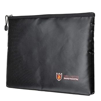 【中古】耐火御徒面子 集金袋 エンベロープファイルフォルダーキャッシュポーチリポセーフバッグ耐防水書き付け 身寄り用 お役目用 (色 : Black, Size : 27
