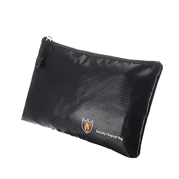 【中古】耐火バッグ 集金袋 Fire Money Bag Envelope Pouches耐火性のドキュメントバッグ 家庭用 業務用 (色 : Black, Size : 34X25cm)｜AJIMURA-SHOP