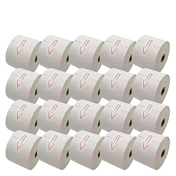 【中古】プリンタス 汎用 感熱レジロール BPA不使用 紙幅58mm 外径80mm 内径12mm 白 3年保存 20巻セット