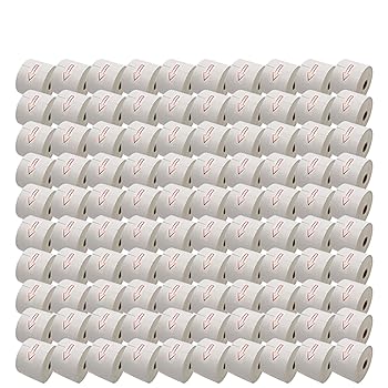 【中古】プリンタス 汎用 感熱レジロール BPA不使用 紙幅58mm 外径80mm 内径12mm 白 3年保存 100巻セット