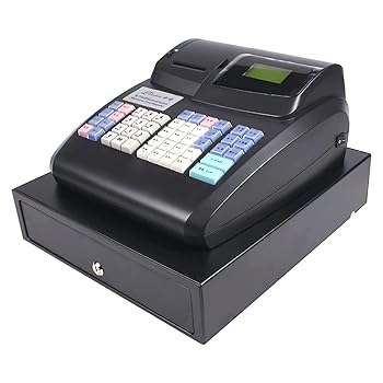 【中古】【未当て嵌める】陰電子金銭登録器 48 手がかり デジタル POS 金銭登録器 お役目用食べ物屋/バス発着場用現ナマ ドロワー付き添い人 LED 見せびらかす
