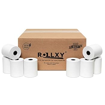 【中古】【未使用】Pospaperroll 3 ? 1 /8 x 230 ' Thermal Paper Rolls for Epson tm-t85 tm-t88 Bixolon srp-350 370 (100 )|AJIMURA-SHOP