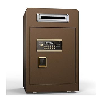 【中古】【未使用】家庭用 業務用 防犯金庫 電子金庫 スチール預託安全なデジタルキーパッドフロントロードメール預金現金Vaultのドロップボックス ミニ金庫 壁付け