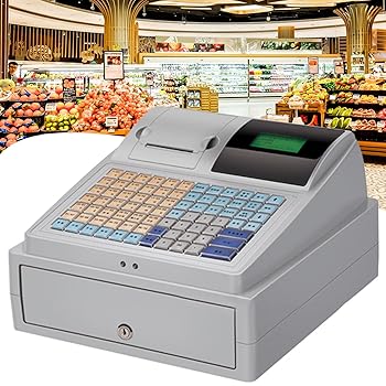 【中古】【未当て嵌める】かっこ良い陰電子現ナマ 金銭登録器、商業主義用 LED デジタル 8 現ナマ 金銭登録器、LCD 見せびらかす付き添い人スモール 商行為 現ナマ 金銭登録器、