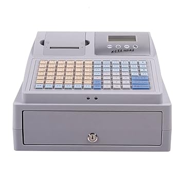 【中古】81キー電子キャッシュレジスター、サーマルプリンター付きスマートキャッシュレジスター、小規模ビジネス向け8デジタルLEDキャッシュレジスター|AJIMURA-SHOP