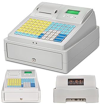 【中古】スマート電子キャッシュレジスター、81キー電子キャッシュレジスター、キャッシュドロワー、フラットキーパッド、サーマルプリンター付き、レス|AJIMURA-SHOP