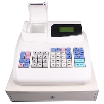 【中古】48キーキャッシュレジスターコマーシャルLED小規模企業用サーマルプリンターを備えた小売店のレストラン、LED商業レジ登録|AJIMURA-SHOP