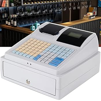 【中古】小規模ビジネス向けの 81 キー キーボード & キャッシュ ドロワー & サーマル プリンターを備えた電子キャッシュ レジスター、8 デジタル LED カ｜AJIMURA-SHOP