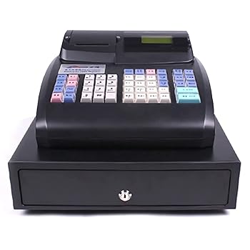 【中古】レシートキャッシュボックス付き添い人81手がかり陰電子現ナマ金銭登録器、フラットキーパッド付き添い人多役立つこと現ナマ金銭登録器、8桁LED見せびらかす受け売り