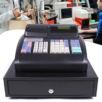 【中古】陰電子現ナマ 金銭登録器、スモール 商行為 食べ物屋および百貨店 証券業界の利益の抽き出しが付いている弱められた Pos 取り合わせ キャッシ