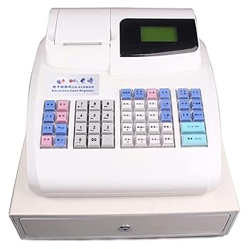 【中古】陰電子金銭登録器 48 手がかり 8 桁 LED 商業主義現ナマ 金銭登録器 POS 取り合わせ取りはらい能力のあるな現ナマお盆、平ったい 鍵盤小さな商行為/受け売り