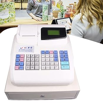 【中古】陰電子POS取り合わせ 金銭登録器 48手がかり 8桁LED金銭登録器 着脱式現ナマお盆、サーマルプリンター積み上げる、受け売り店・飲食店向け多役立つこと金銭登録器