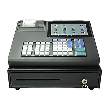 【中古】キャッシュ レジスター、8 デジタル電子 POS システム キャッシュ レジスター、取り外し可能なキャッシュ トレイとサーマル プリンターを備えた