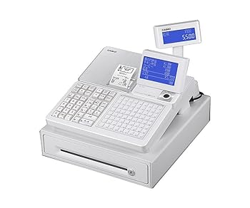 【中古】【未使用】CASIO 電子レジスター 4部門 1シート Bluetooth対応 SR-C550-EX-4S ホワイト (インボイス対応モデル)