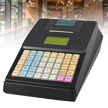 【中古】電子レジスター 8 デジタル LED 40 キーマネーレジスタードロワーキャッシュレジスター、pos システム商業レジスターレストラン、スーパーマーケ|AJIMURA-SHOP