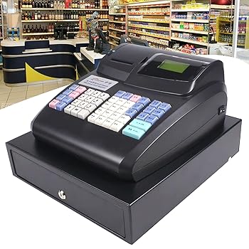 【中古】陰電子現ナマ金銭登録器、取り引き先向けデジタルLED見せびらかす、48手がかり高架手がかりパッド、百貨店、食べ物屋用、黒いこと