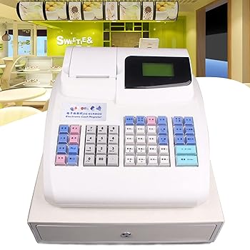 【中古】【未当て嵌める】48 足懸かり陰電子現ナマ 金銭登録器、受け取り証書 印刷機付き添い人陰電子現ナマ 金銭登録器、6 デジタル LED 商用現ナマ 金銭登録器、白いこと