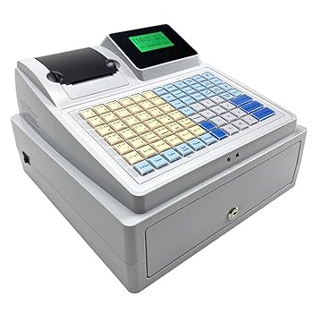 【中古】電子キャッシュ レジスター、中小企業向け LCD ディスプレイ付き商業用キャッシュ レジスター、レストラン/店舗用 8 デジタル LED インテリジェ