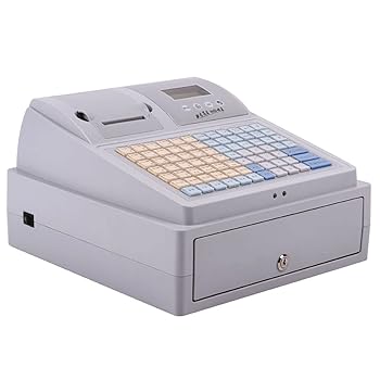 【中古】顧客向けデジタル LED ディスプレイ付き電子キャッシュ レジスター、81 キー高架キーパッド、スーパーマーケット、レストラン用