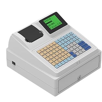 【中古】金銭登録器陰電子 pos 取り合わせ 金銭登録器 平ったい 鍵盤およびサーマル 印刷者 百貨店時刻表品店用デジタル LED 金銭登録器