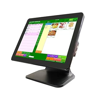 【中古】【未使用】ASSUR POSシステム、タッチスクリーン付きキャッシュレジスター 15インチ、CPU J6412、4GB RAM、128G SSD、Windows 10 Pro、小売店用WiFiモジュ